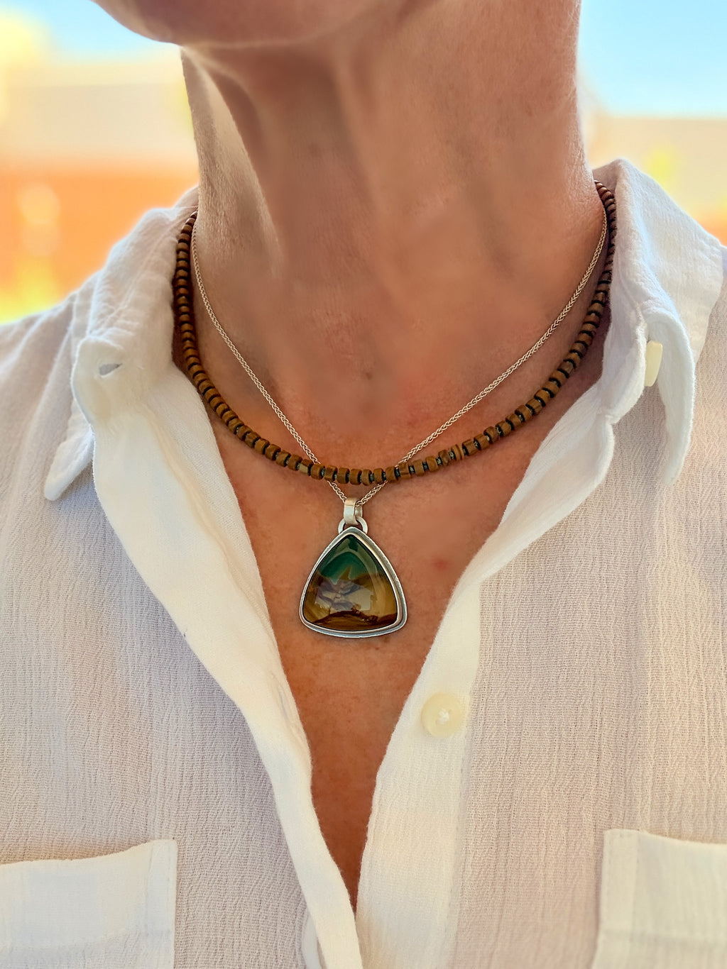 Blue Mountain Jasper pendant