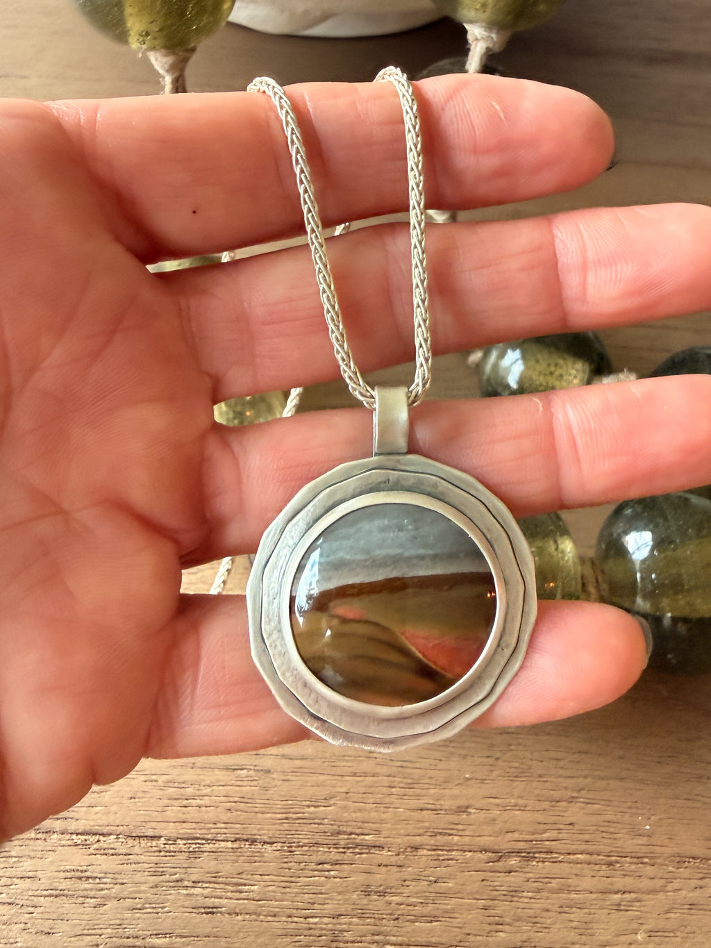 Polychrome Jasper pendant