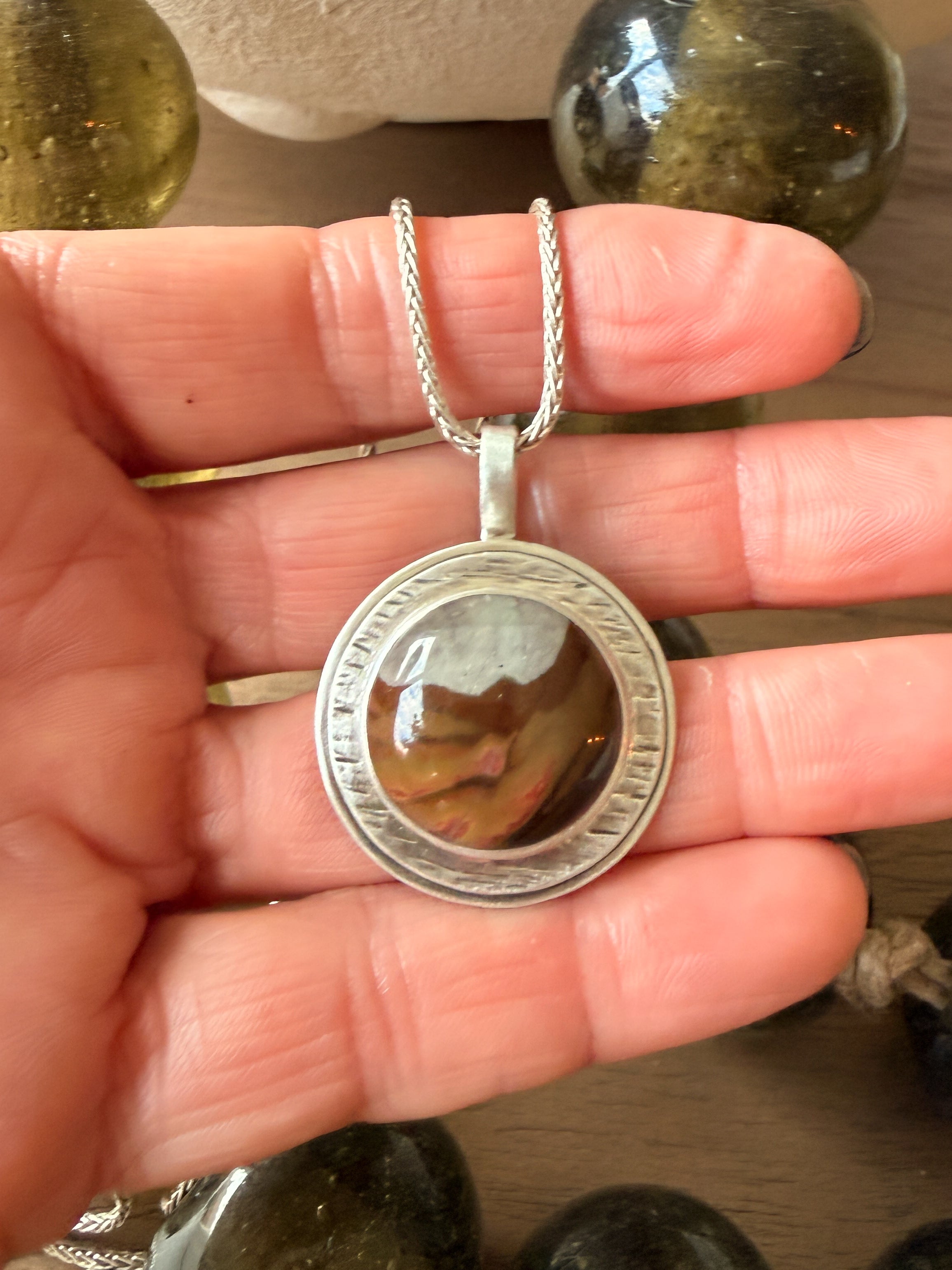 Polychrome Jasper pendant