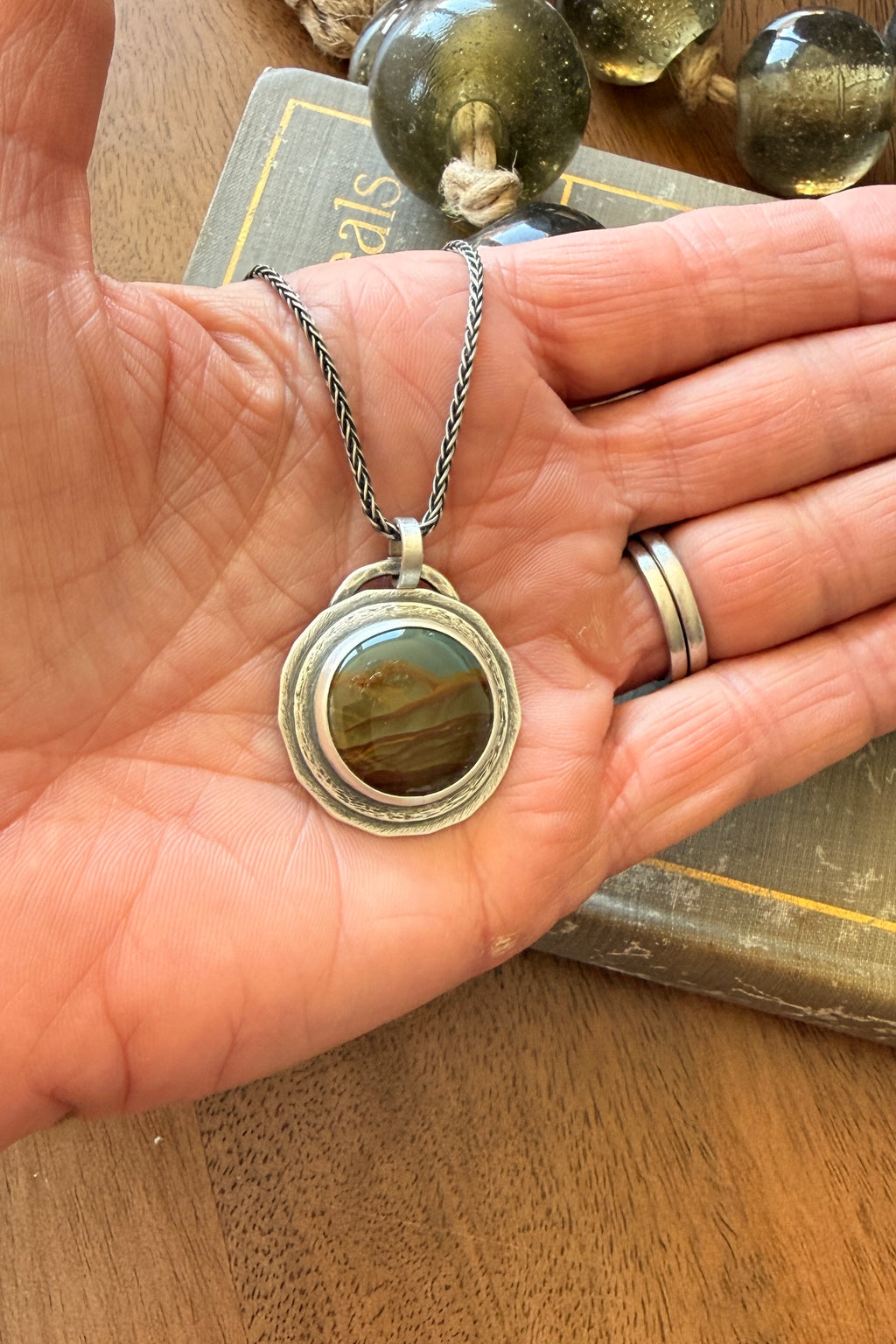 Blue Mountain Jasper pendant