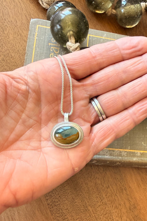 Blue Mountain Jasper pendant