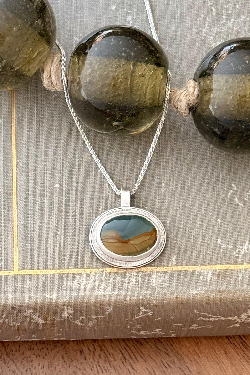 Blue Mountain Jasper pendant