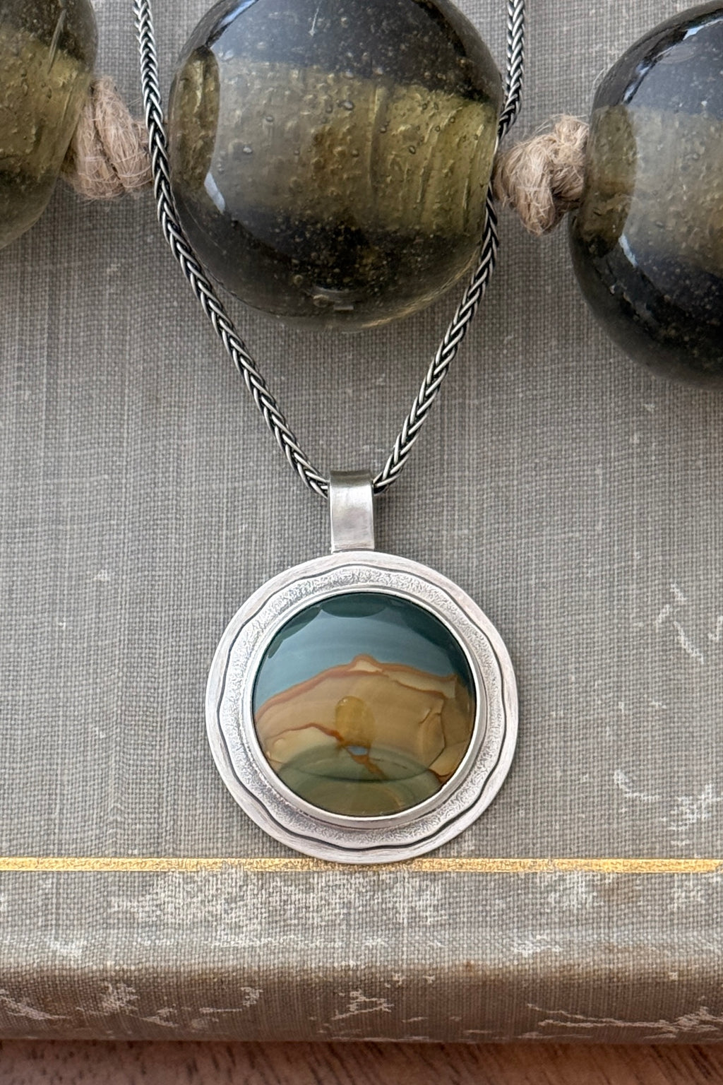 Blue Mountain Jasper pendant