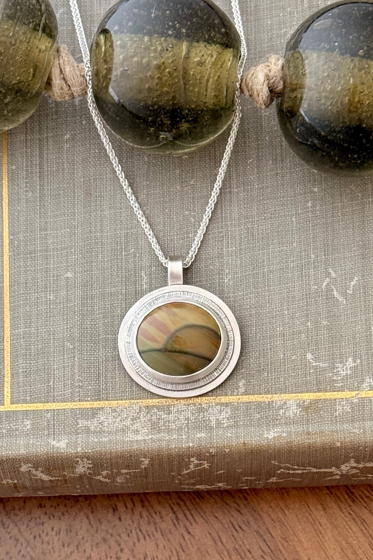 Blue Mountain Jasper pendant
