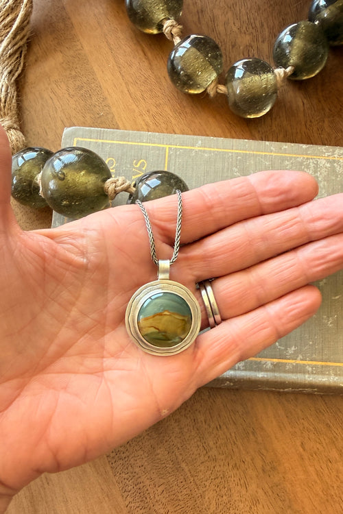 Blue Mountain Jasper pendant