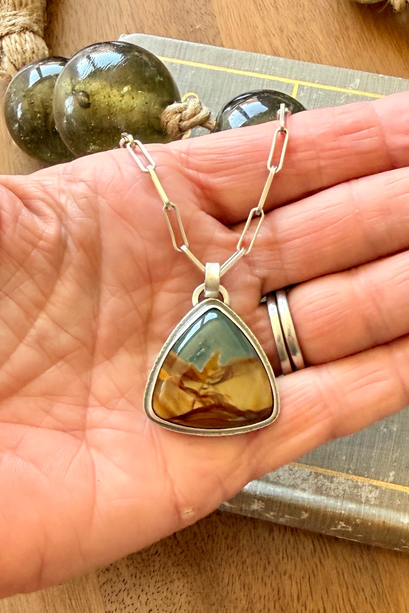 Blue Mountain Jasper pendant